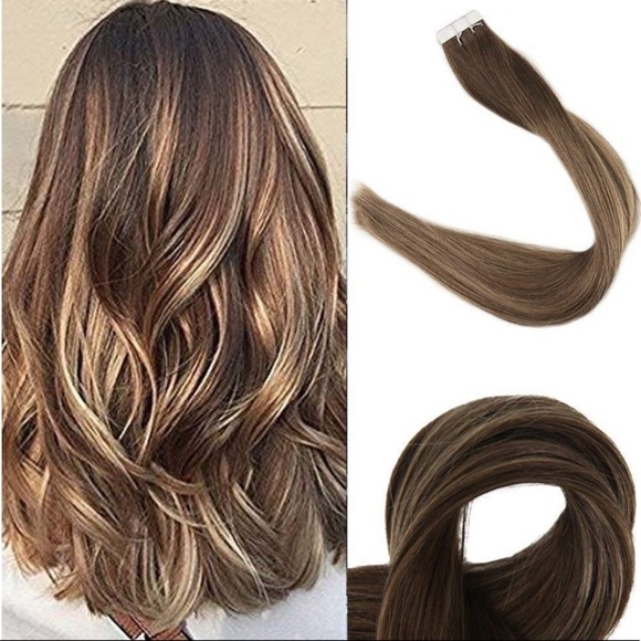 ✨ 3 18” #4 to #24 and #4 HUMAN HAIR TAPE INS *NEW* main image 7